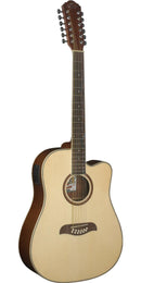 GUITARRA ELECTROACUSTICA OSCAR SCHMIDT MODELO OD312CE NATURAL DOCEROLA ACERO